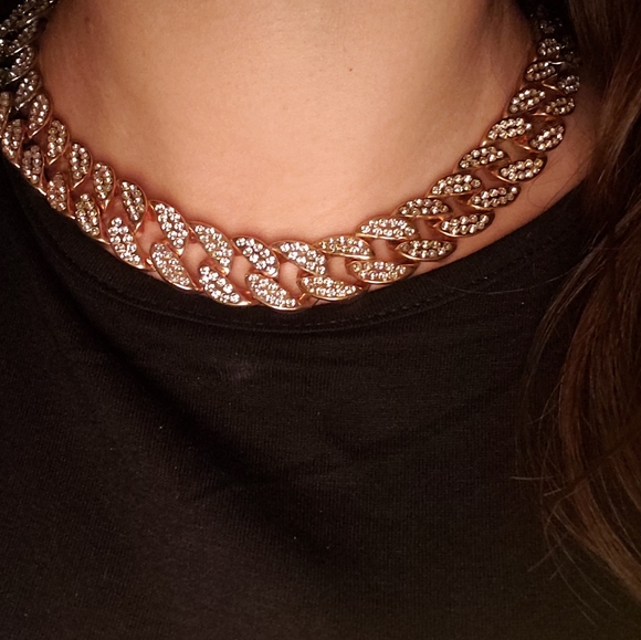 2 tone Miami Cuban Chain - Picture 1 of 12